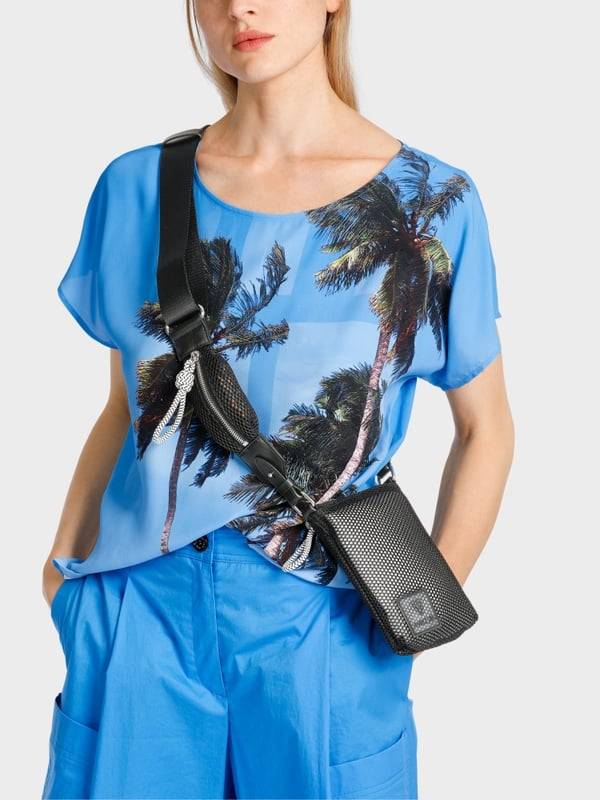 Marc Cain Bluse mit Palmenprint Fabrikladen