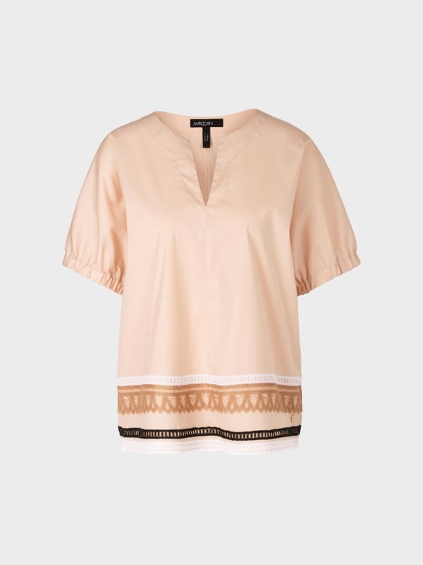 Marc Cain Weite Bluse mit Spitzendetails 50% Rabatt für begrenzte Zeit
