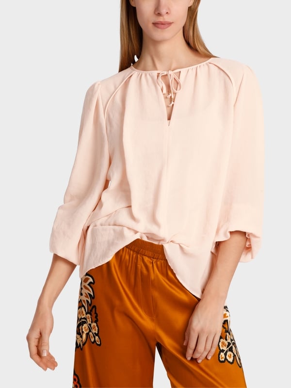 Marc Cain Leichte Bluse aus recyceltem Polyester Rabatte dieses Monats