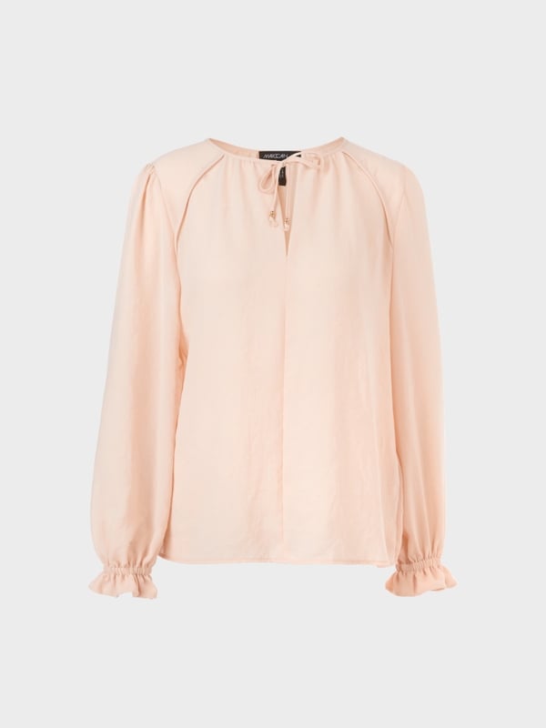 Marc Cain Leichte Bluse aus recyceltem Polyester Rabatte dieses Monats