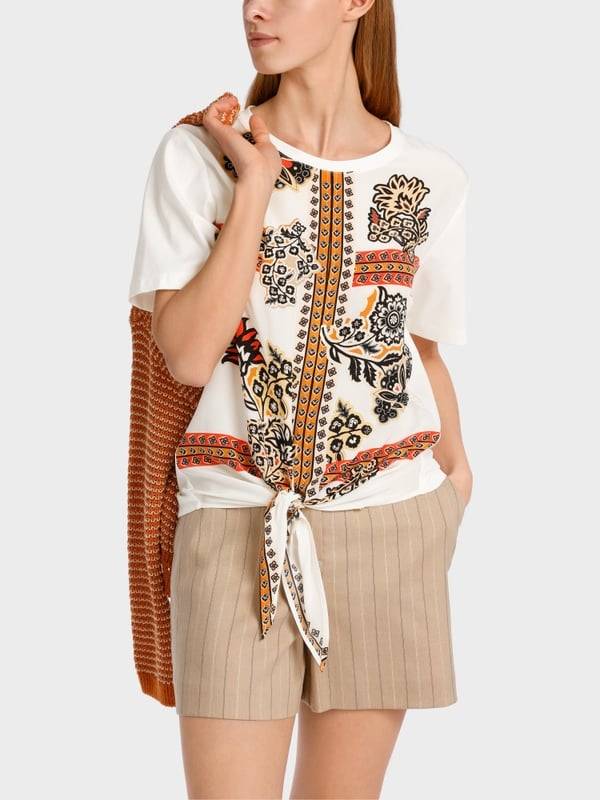 Marc Cain Bluse in Materialmix 2025