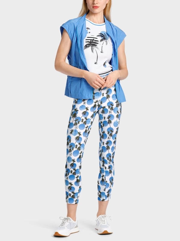 Marc Cain Modell SOFIA - Palmenprint auf Scuba im Angebot