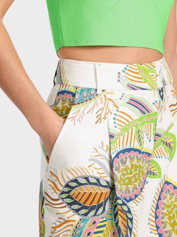Marc Cain Modell WICHITA – Bundfaltenhose bedruckt Limitierter Zeitrabatt