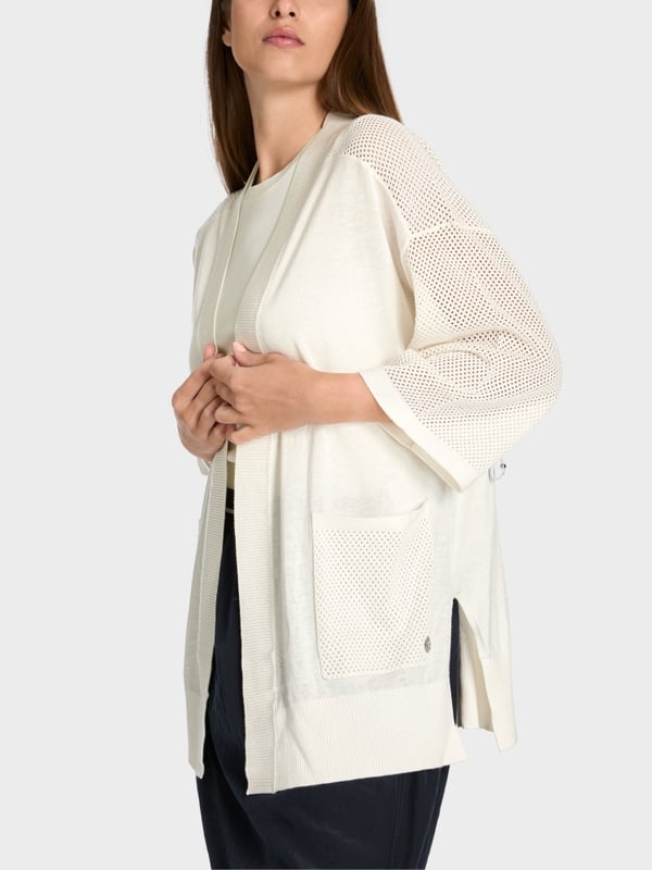 Marc Cain Cardigan mit Lochinsert Flash Sale
