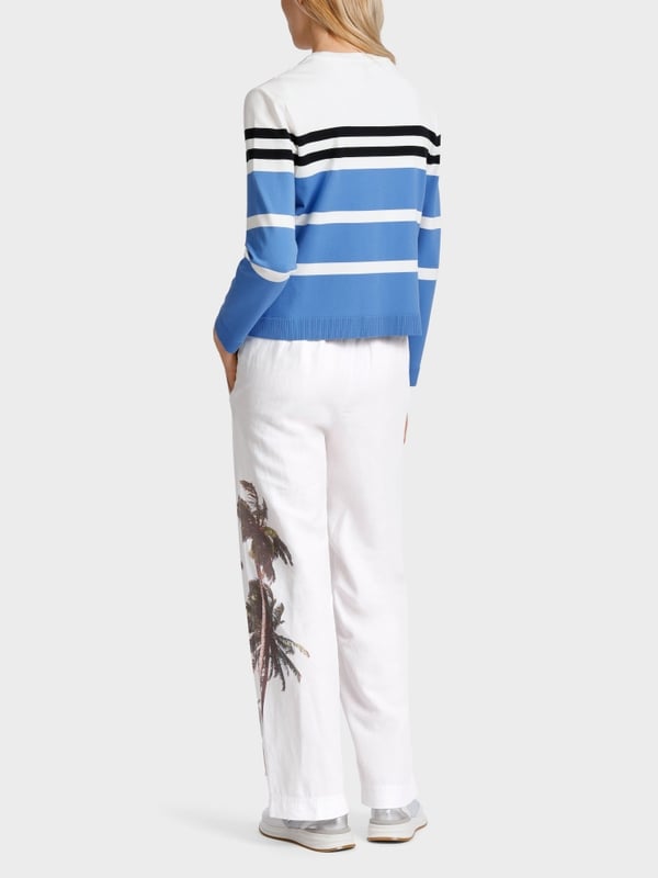 Marc Cain Gestreifter "Rethink Together" Cardigan Begrenztes Angebot