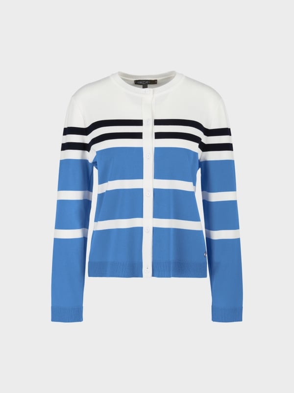 Marc Cain Gestreifter "Rethink Together" Cardigan Begrenztes Angebot