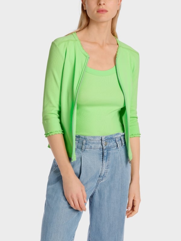 Marc Cain Sportive Jacke mit Rüschendetail Cyber Monday