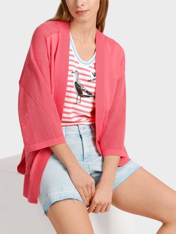Marc Cain Cardigan mit Lochinsert Valentinstagsangebot