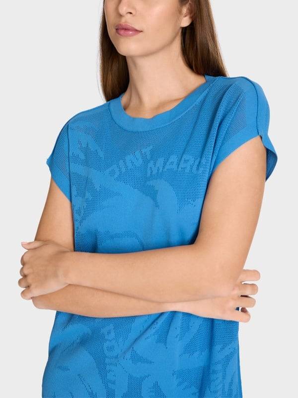 Marc Cain Netzkleid im Beach-Point-Dessin Kostenloser Versand international