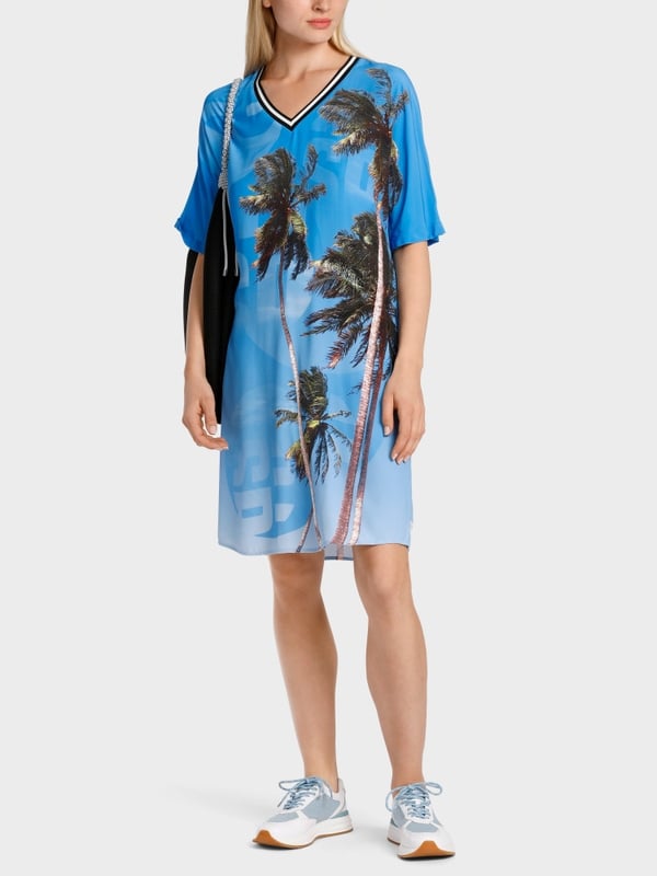 Marc Cain Kleid mit authentischem Palmenprint Fabrikladen