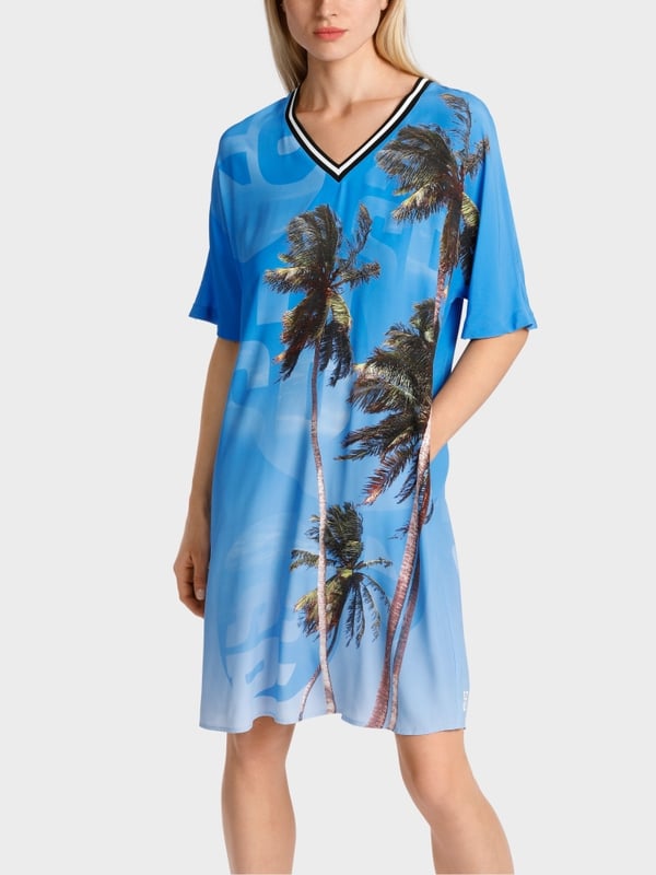 Marc Cain Kleid mit authentischem Palmenprint Fabrikladen