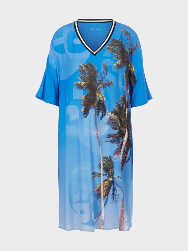 Marc Cain Kleid mit authentischem Palmenprint Fabrikladen