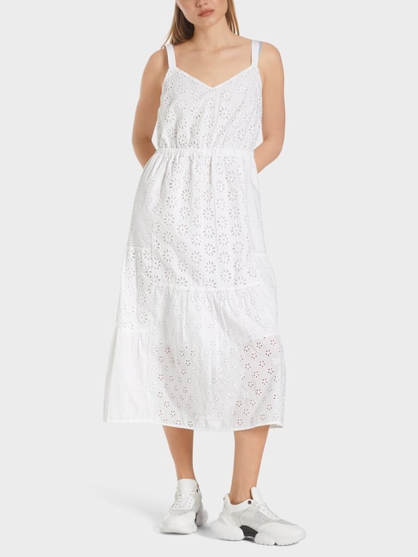 Marc Cain Sommerkleid mit Lochstickerei Rabatte dieses Monats