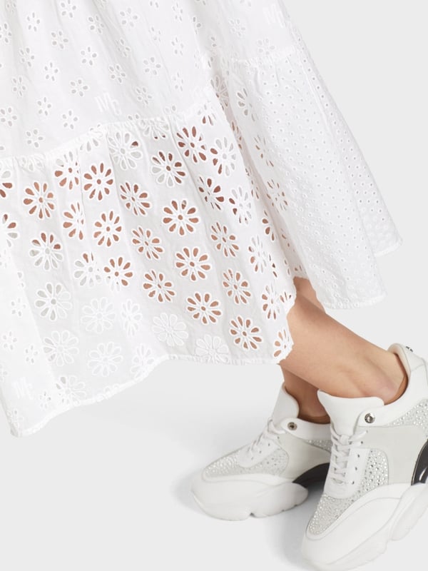 Marc Cain Sommerkleid mit Lochstickerei Rabatte dieses Monats