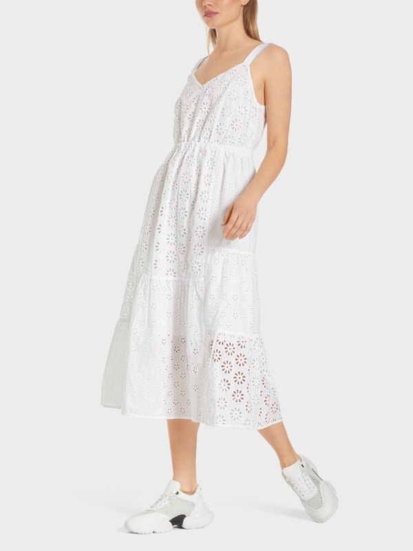Marc Cain Sommerkleid mit Lochstickerei Rabatte dieses Monats