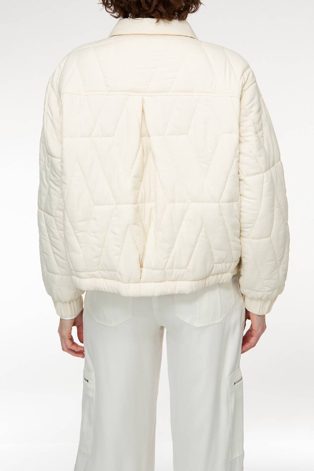IVI GmbH PUFFER NYLON Jacke mit Signature Steppung weiß Letzter Tag