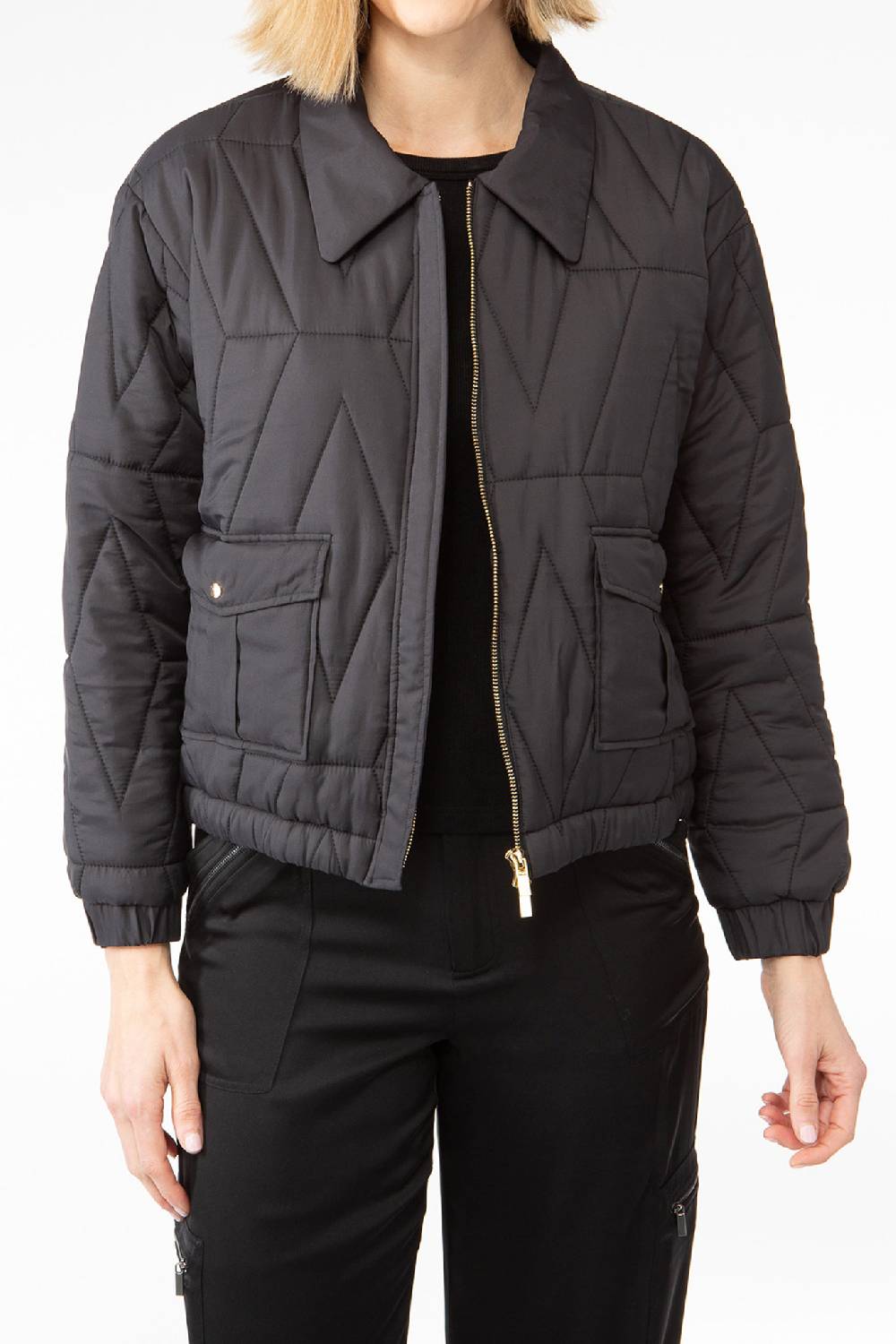 IVI GmbH PUFFER NYLON Jacke mit Signature Steppung schwarz Bis zu 50% Rabatt