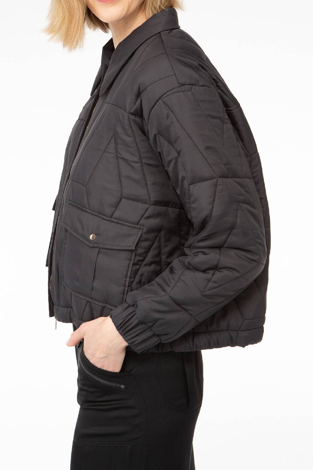 IVI GmbH PUFFER NYLON Jacke mit Signature Steppung schwarz Bis zu 50% Rabatt