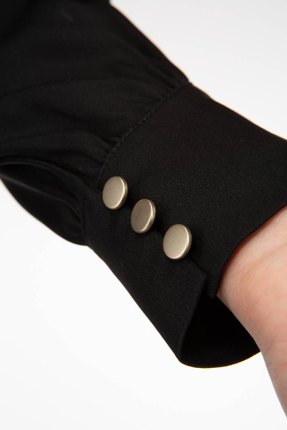 IVI GmbH SOLID SILK Seidenbluse mit Cut-Out Detail schwarz Nur für heute