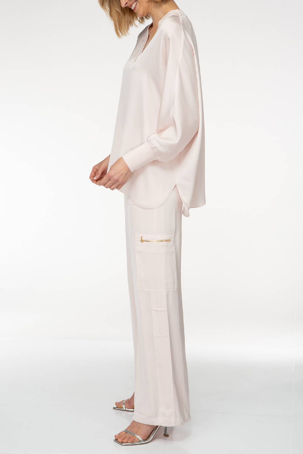 IVI GmbH SOLID SILK Tunika rosé zollfrei