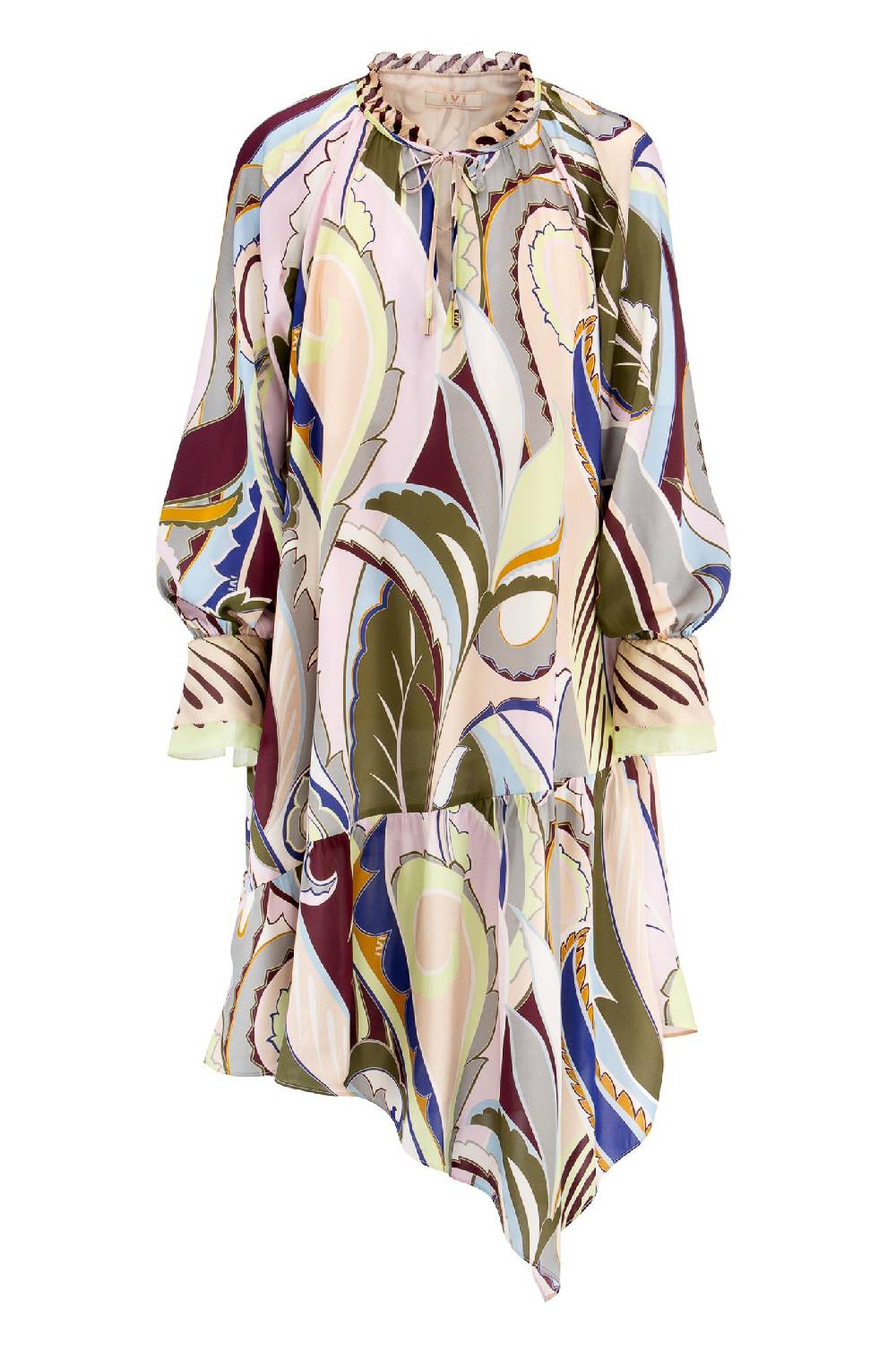 IVI GmbH LAS VEGAS Seidenkleid mit asymmetrischem Saum 2025