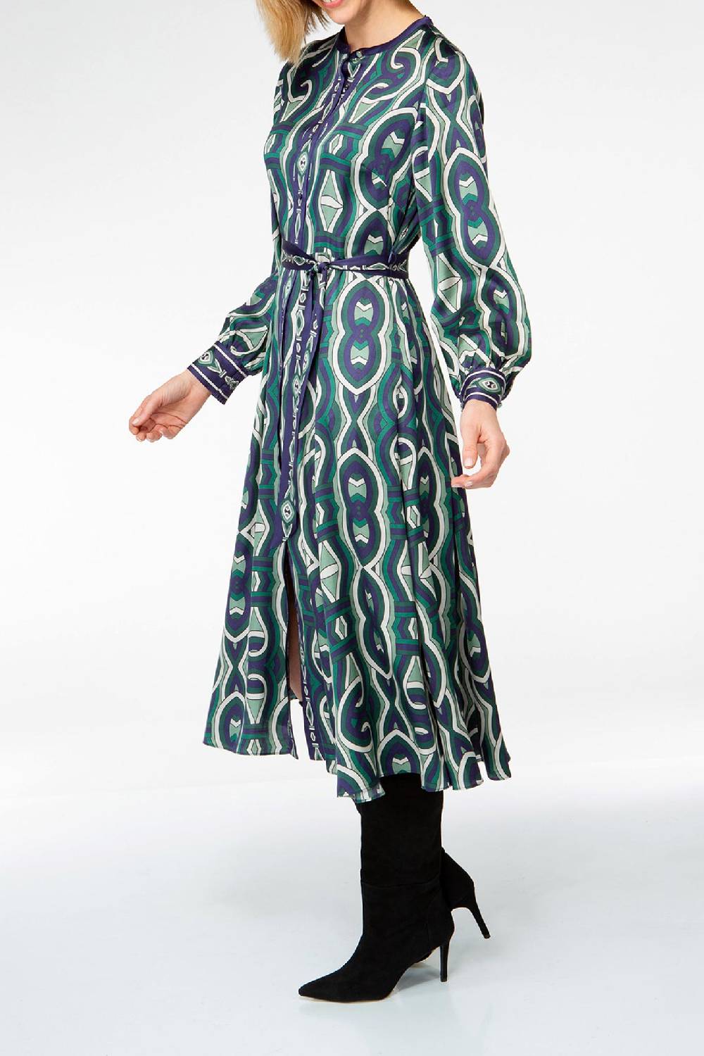 IVI GmbH GRACE Midi Kleid mit Print grün Online