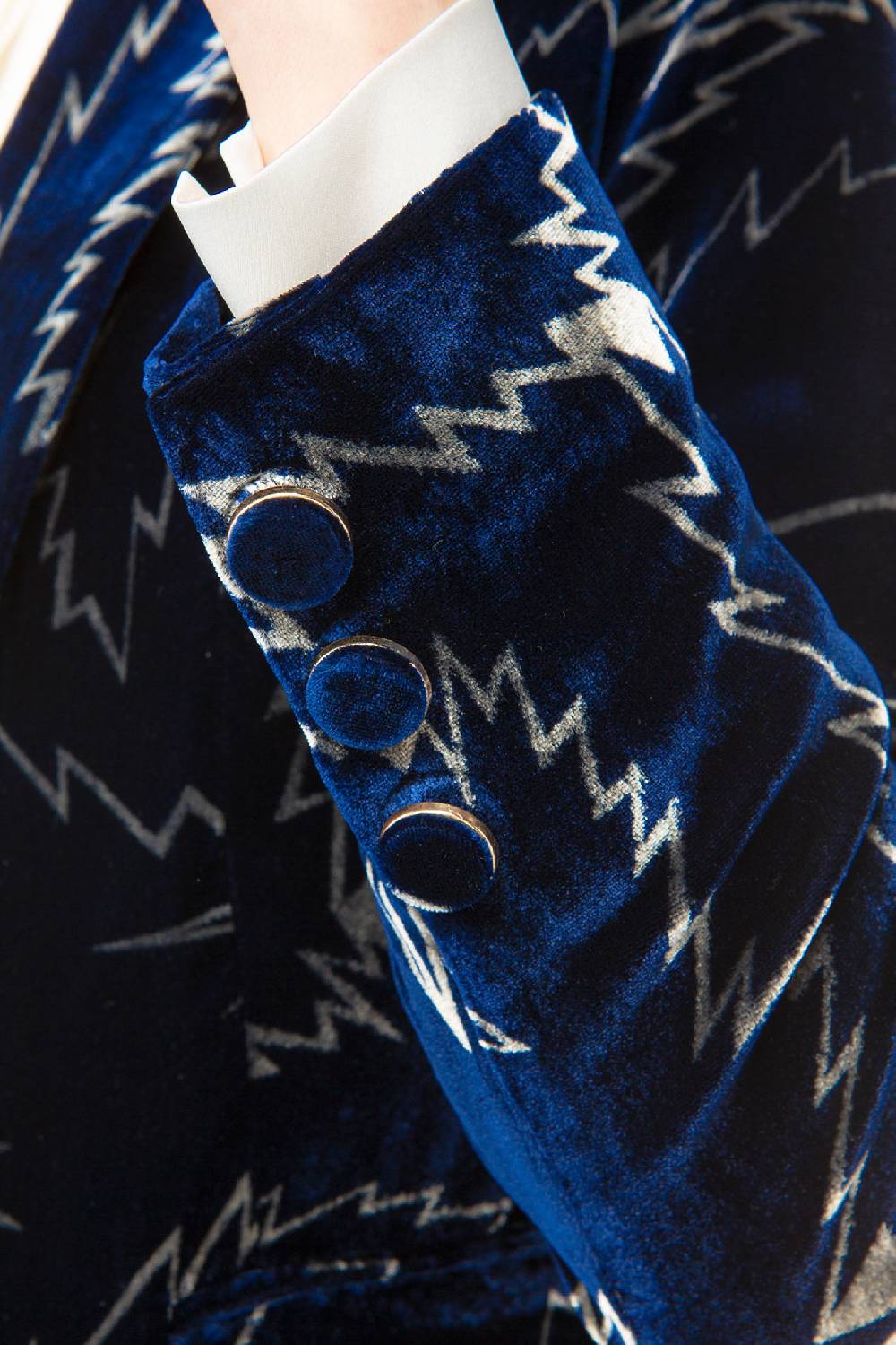 IVI GmbH FLASH Bedruckter Blazer aus Samt Online Shopping