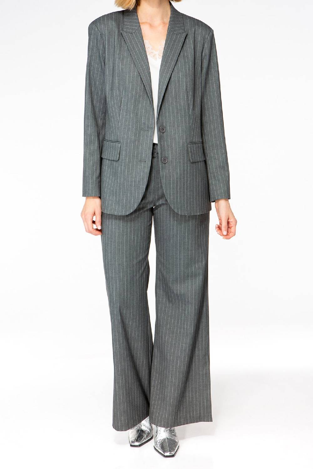 IVI GmbH PINSTRIPE Klassischer Blazer graphit Saisonschlussverkauf