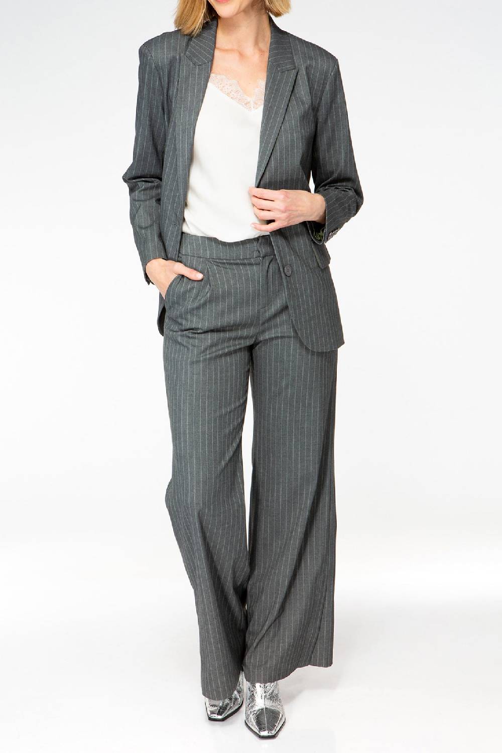IVI GmbH PINSTRIPE Klassischer Blazer graphit Saisonschlussverkauf