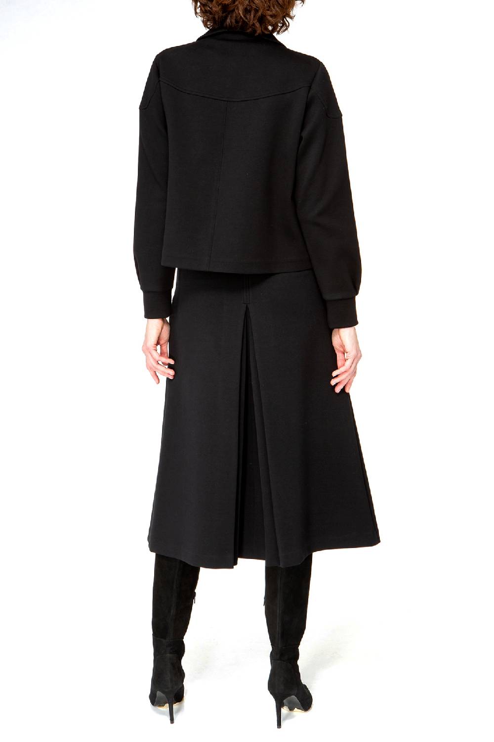 IVI GmbH SOLID JERSEY Kurze Jacke im Boxy Fit schwarz Weihnachtsangebot