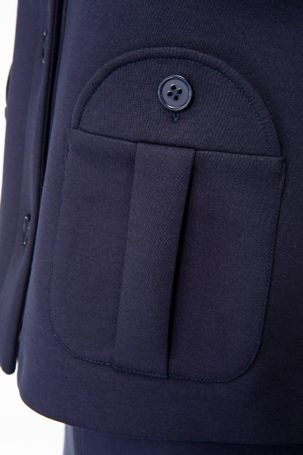 IVI GmbH SOLID JERSEY Kurze Jacke im Boxy Fit navy Osterangebot