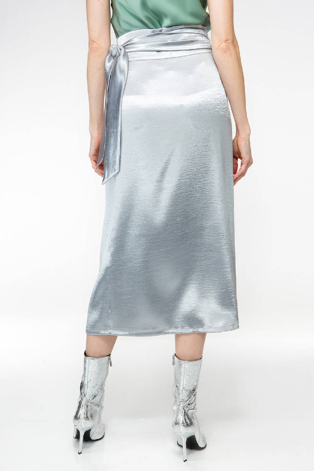 IVI GmbH METALLIC Wickelrock silber Heißer Verkauf