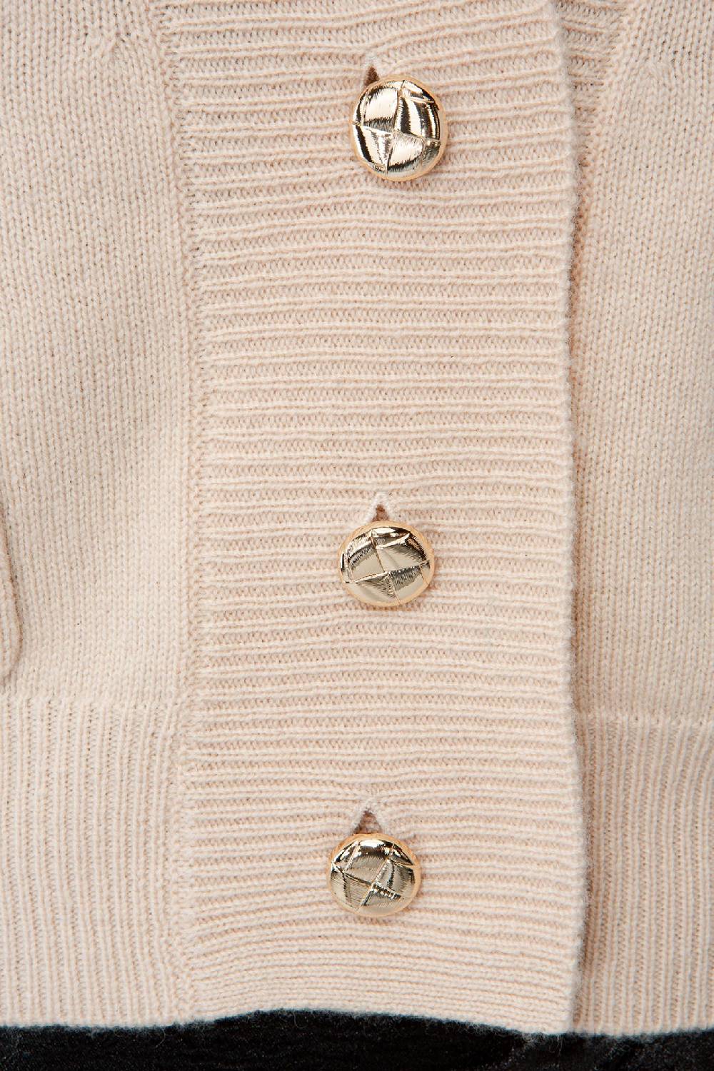 IVI GmbH SOLID KNIT Cardigan mit aufgesetzten Taschen sand Letzte 3 Tage