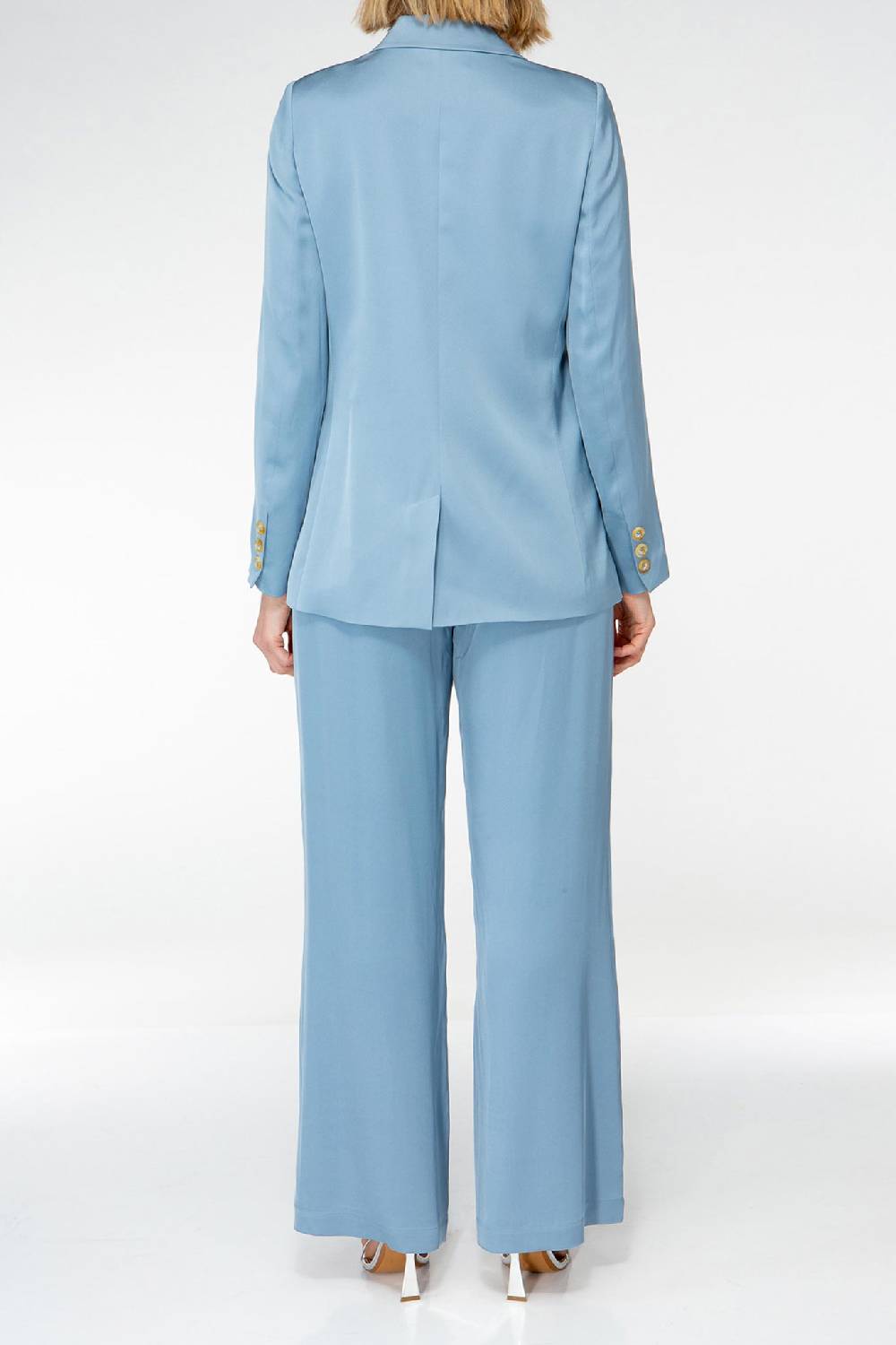 IVI GmbH SOLID SILK Seidenblazer hellblau Fabrikladen