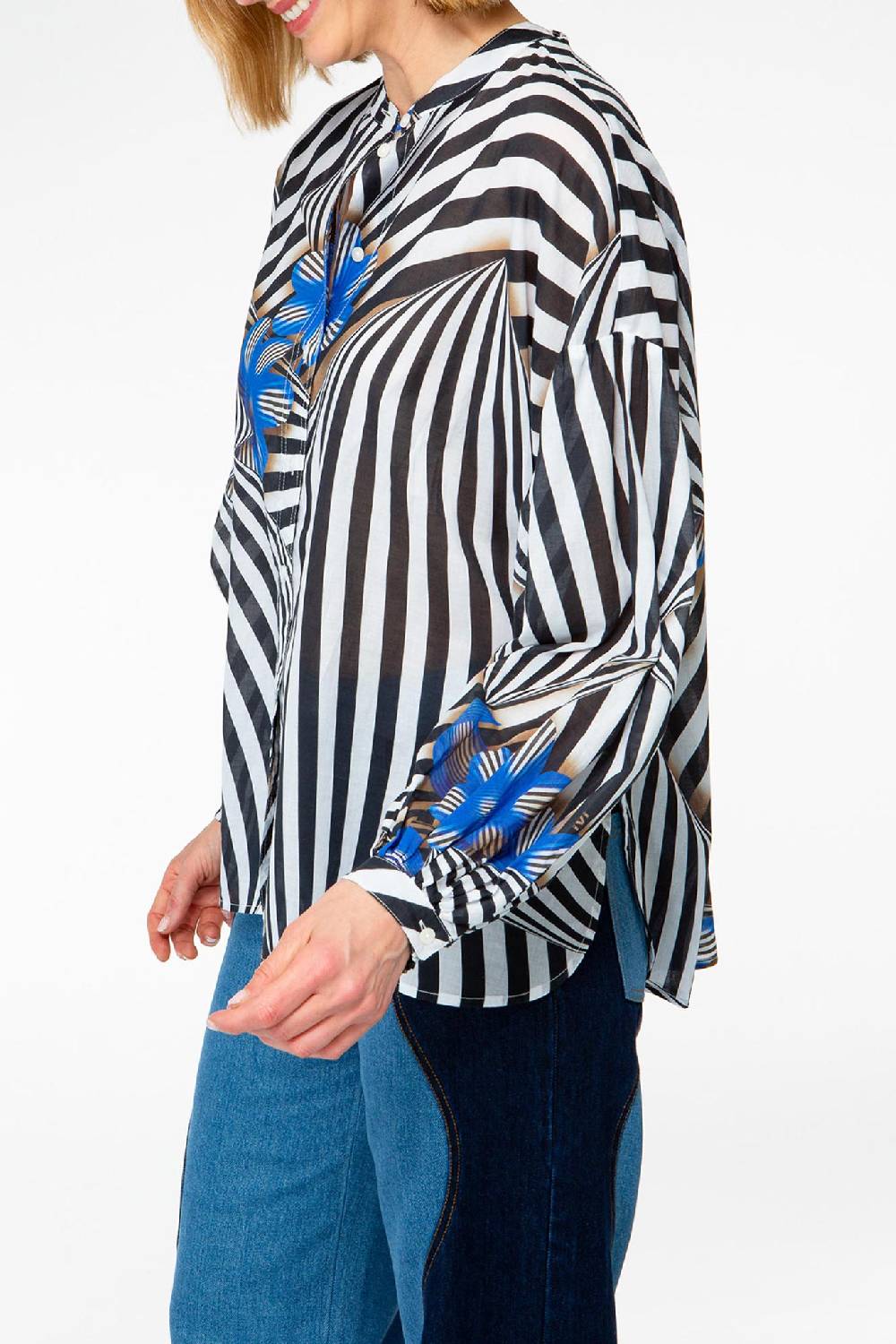 IVI GmbH FLORAL ILLUSION Bluse aus Baumwoll-Voile Online