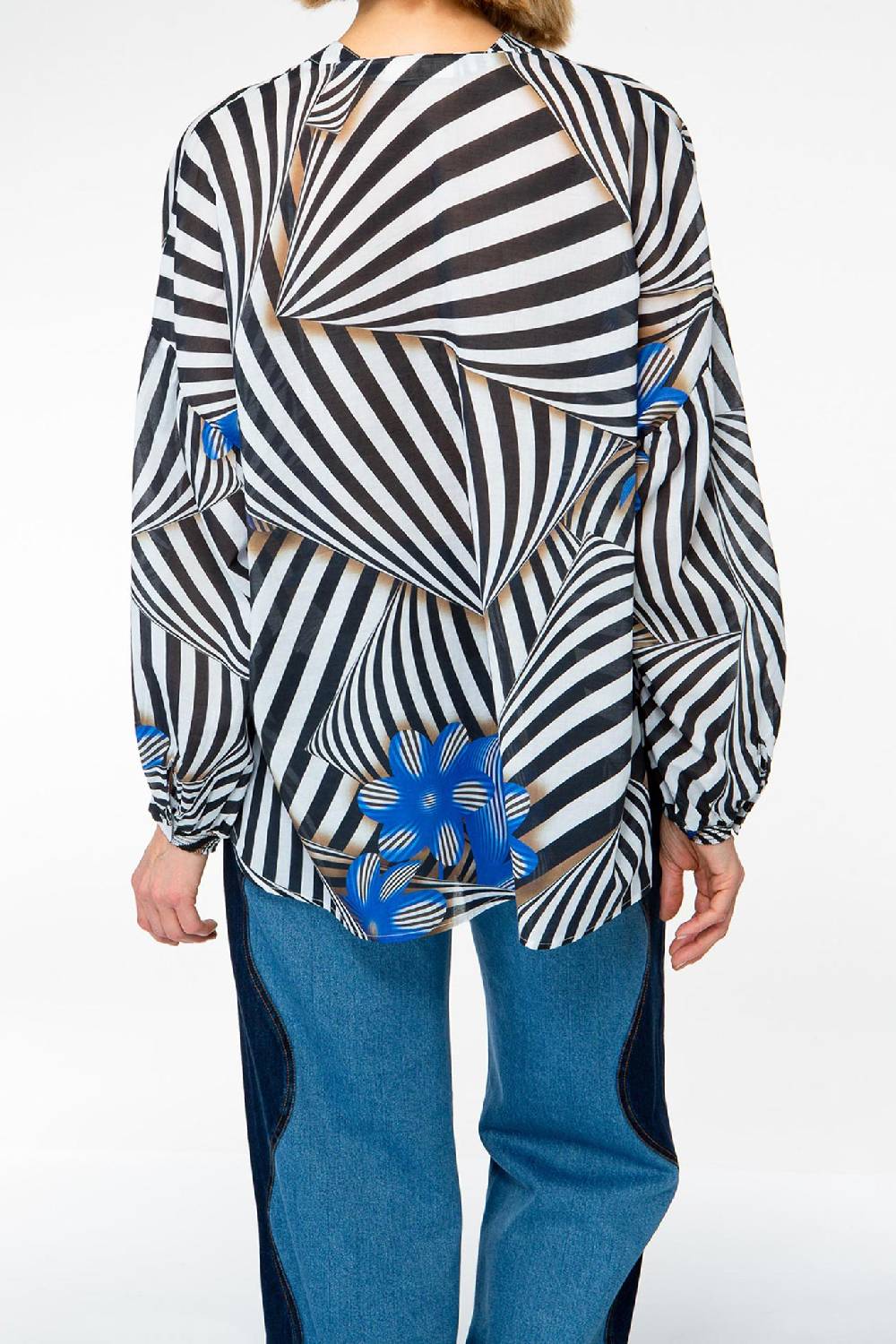 IVI GmbH FLORAL ILLUSION Bluse aus Baumwoll-Voile Online