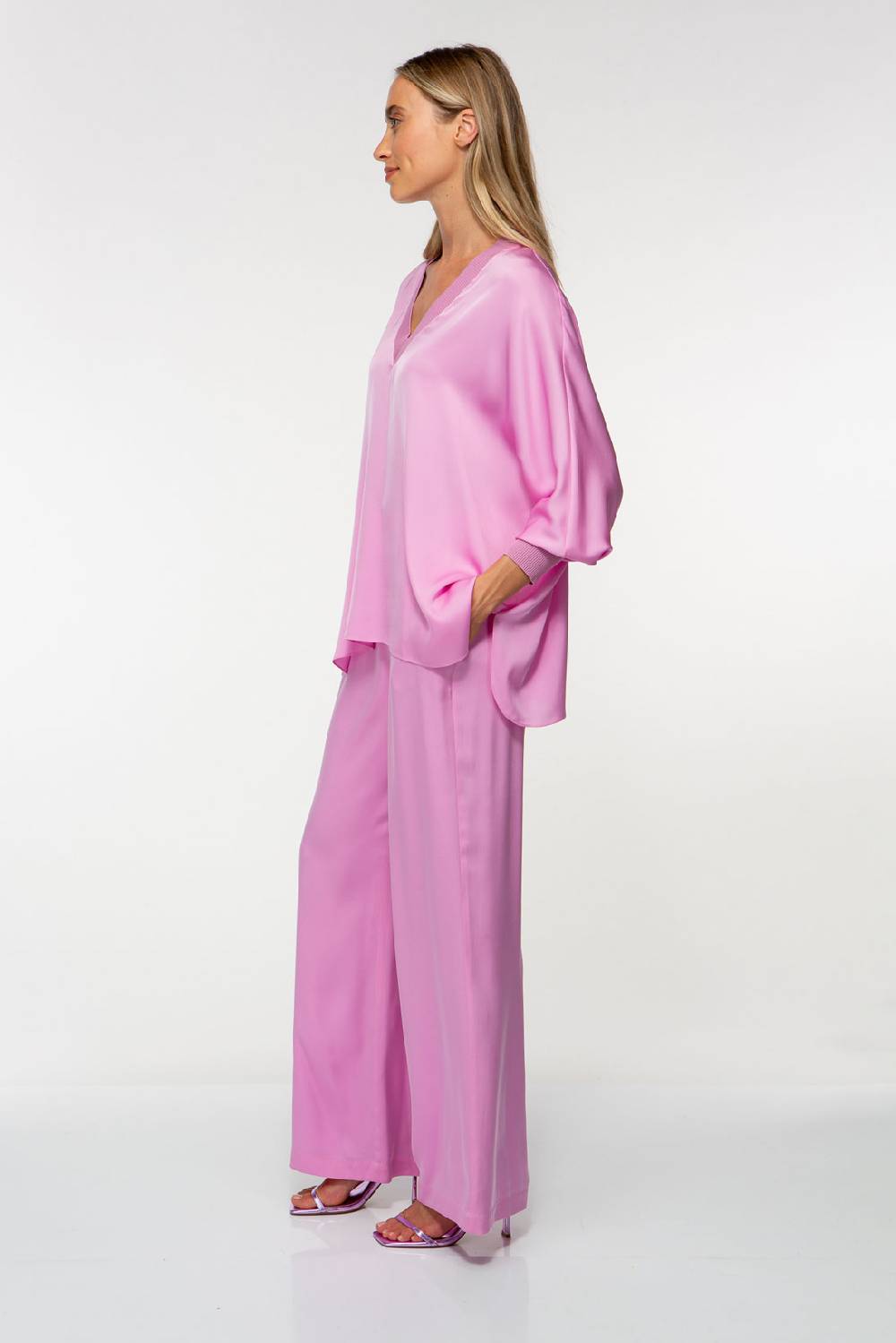 IVI GmbH SOLID SILK Tunika pink orchid Osterangebot