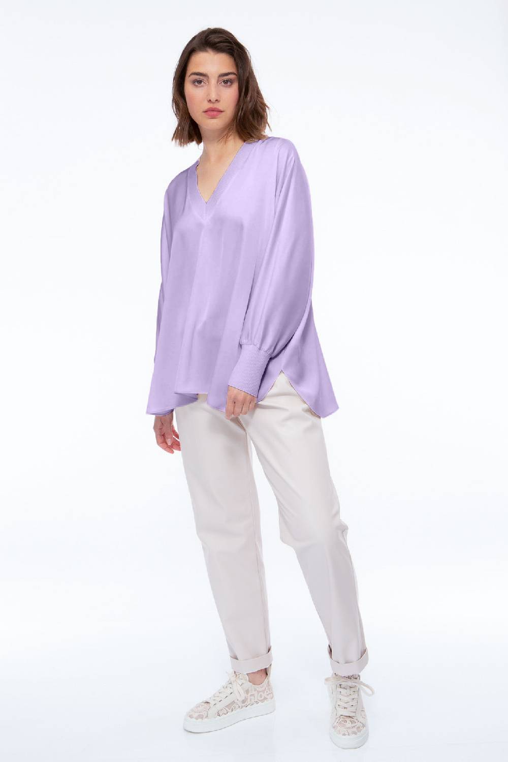 IVI GmbH SOLID SILK Tunika lila Lagerräumung