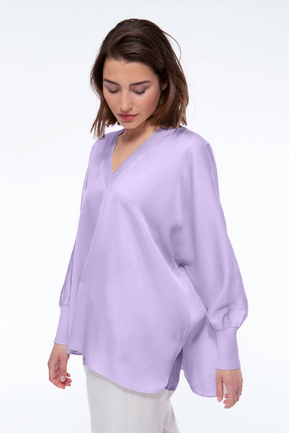 IVI GmbH SOLID SILK Tunika lila Lagerräumung