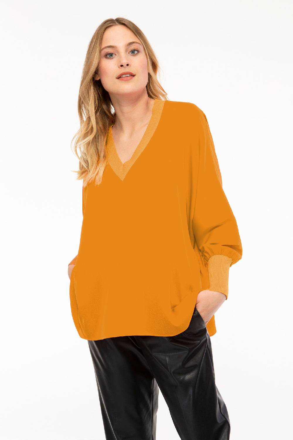 IVI GmbH SOLID SILK Tunika safran Top Angebot