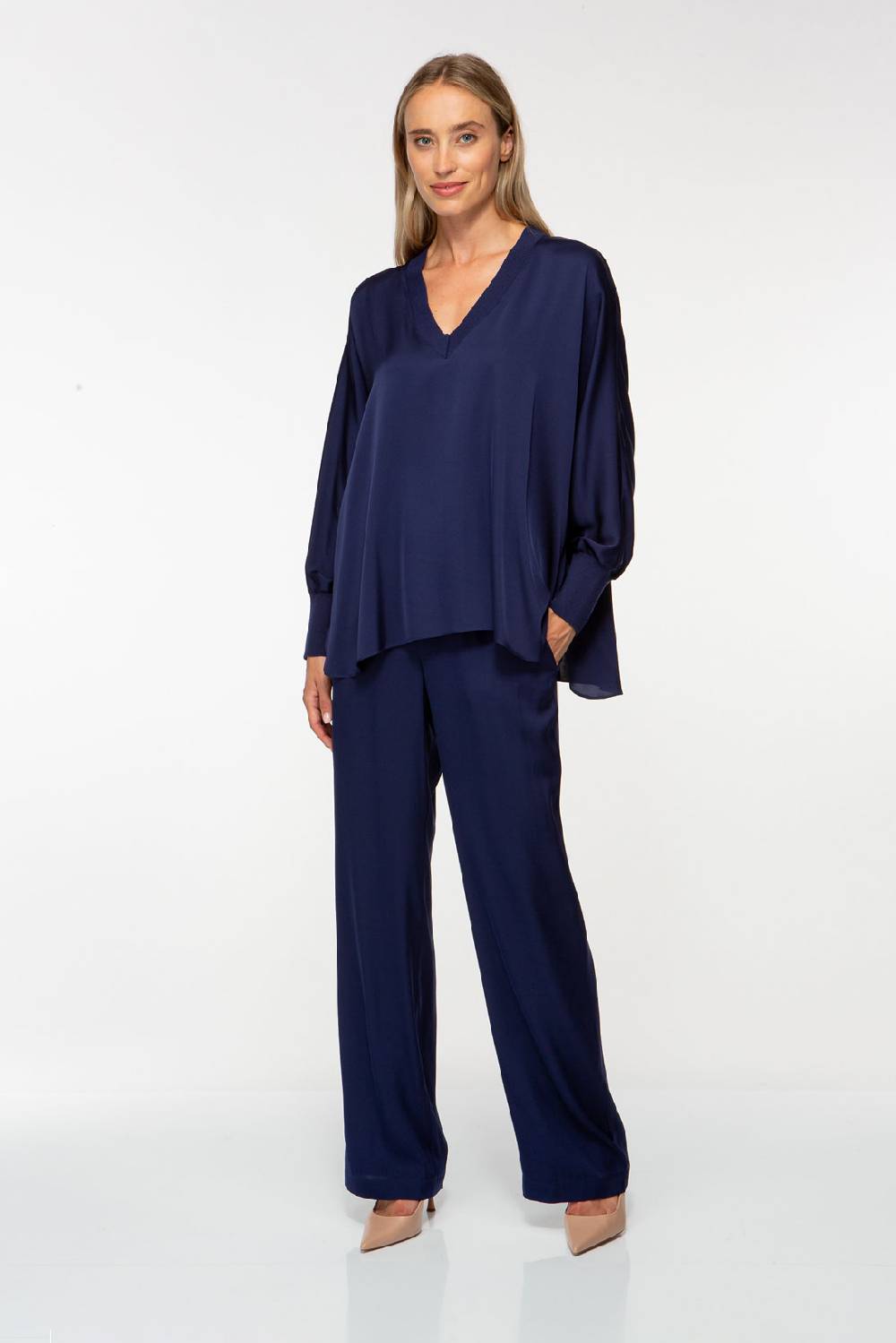 IVI GmbH SOLID SILK Tunika navy Neueste Mode