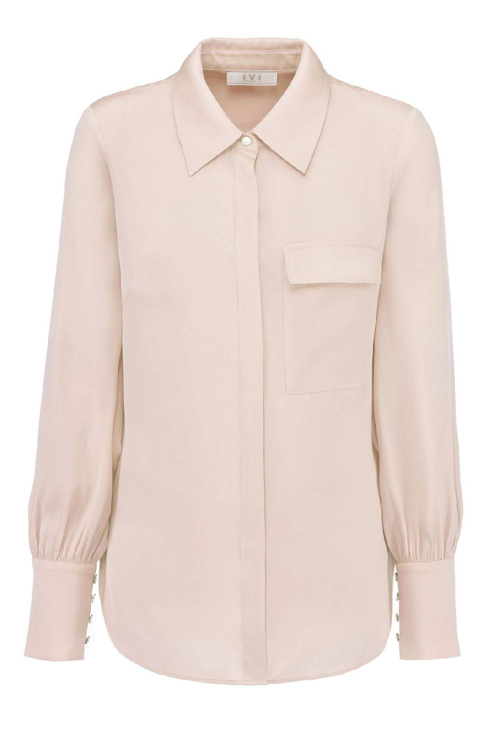 IVI GmbH SOLID SILK Hemdbluse light sand Saisonale Angebote
