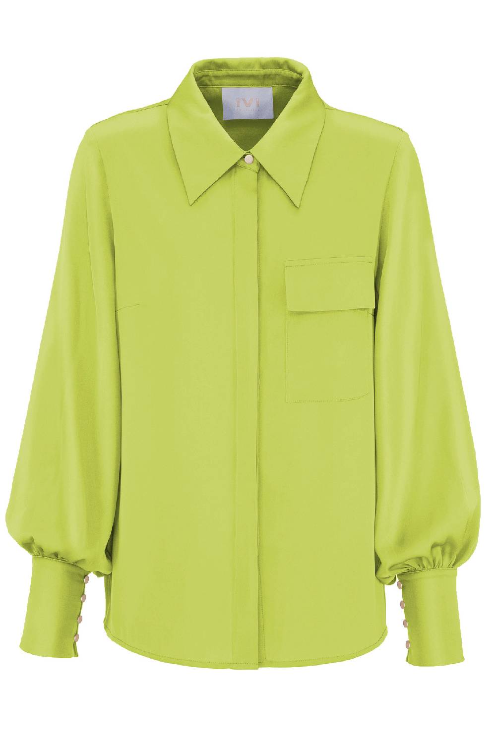 IVI GmbH SOLID SILK Hemdbluse lime Tägliche Deals