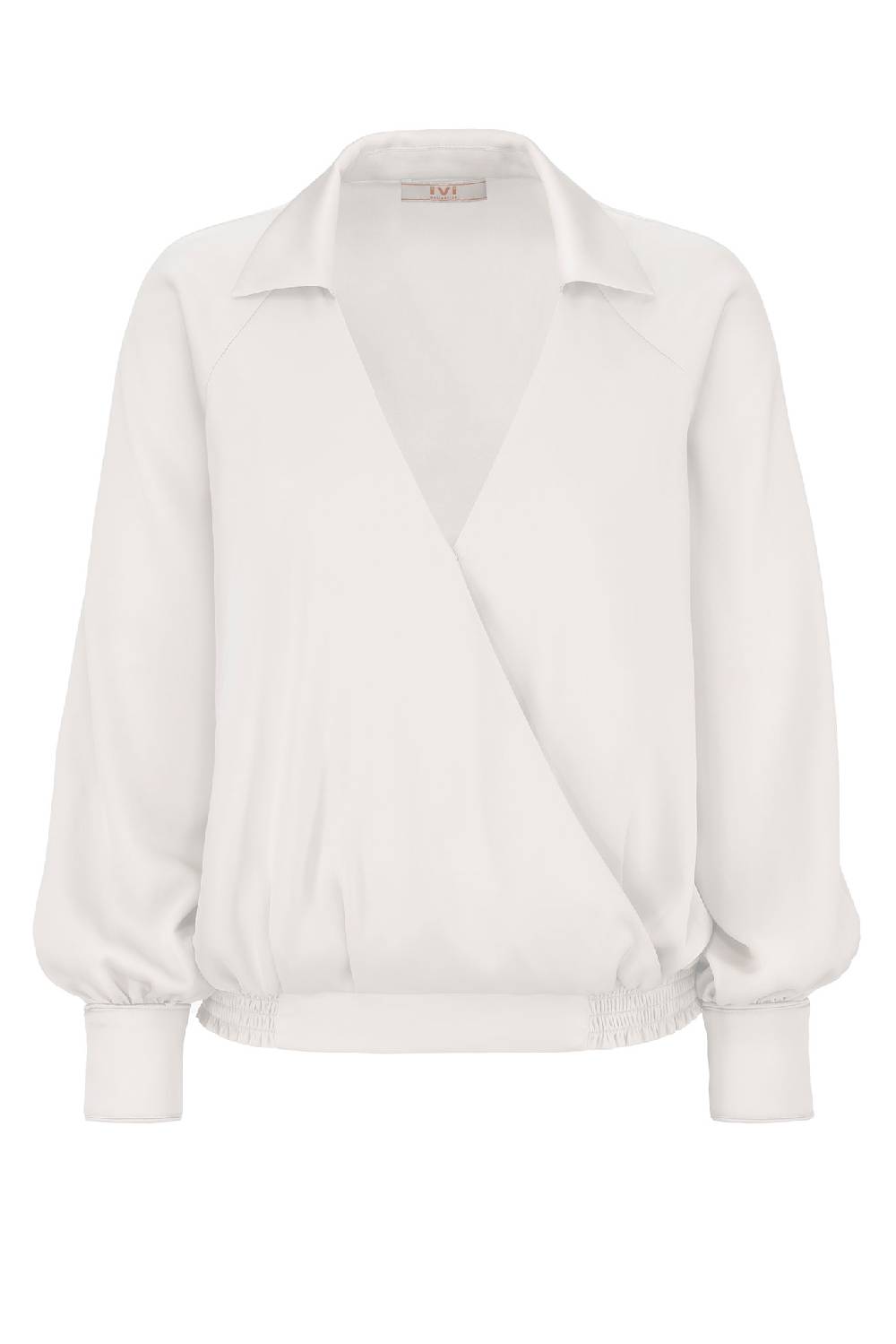 IVI GmbH SOLID SILK Wickelbluse weiß Bis zu 65% Rabatt