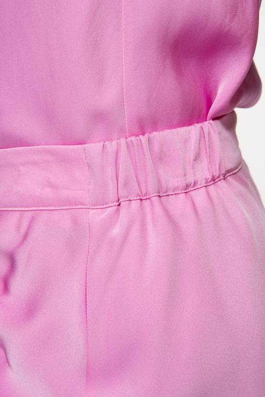 IVI GmbH SOLID SILK Seidenrock mit Raffung pink orchid Sonderangebot