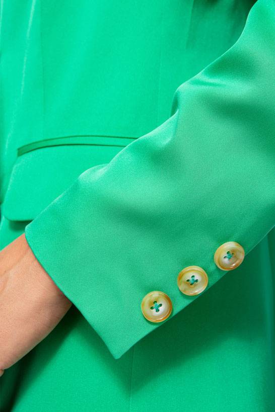 IVI GmbH SOLID SILK Seidenblazer smaragd Großer Ausverkauf