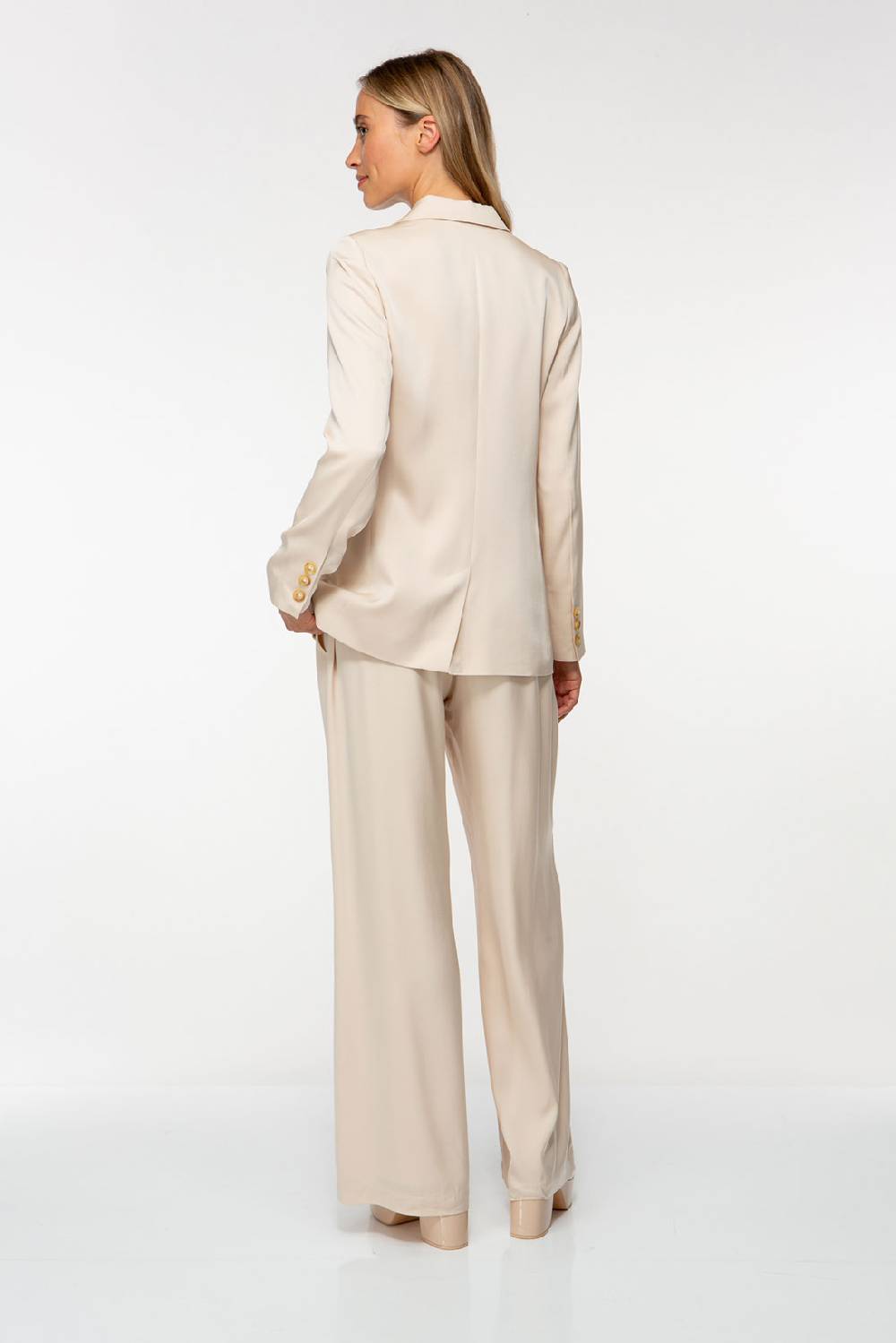 IVI GmbH SOLID SILK Seidenblazer light sand Flash Sale