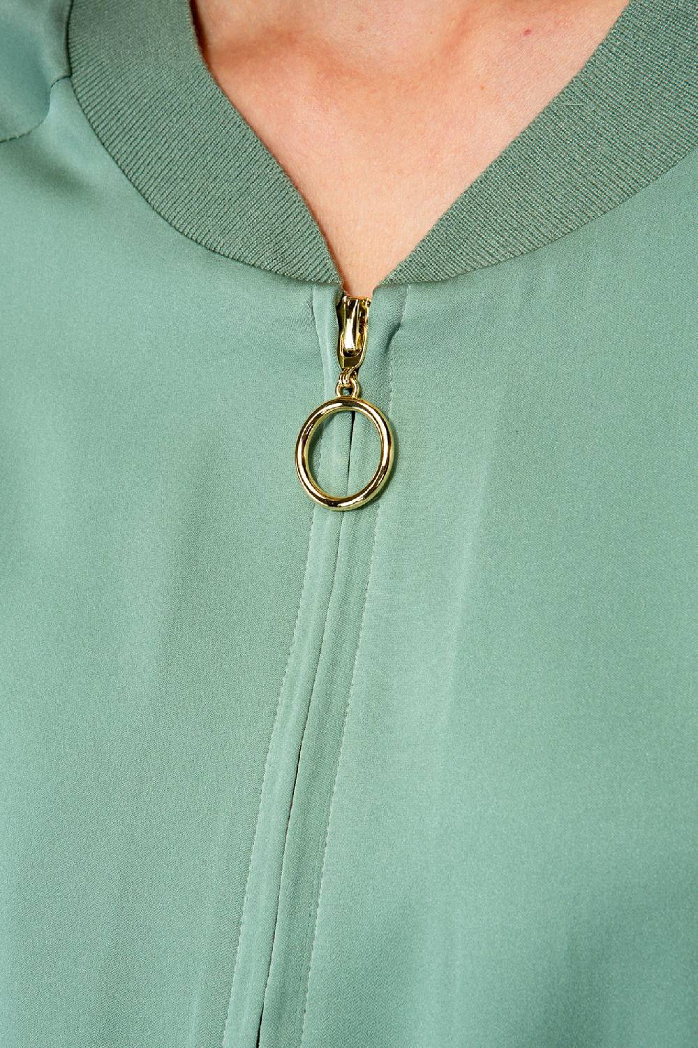 IVI GmbH SOLID SILK Seidenblouson salbei Online Shopping