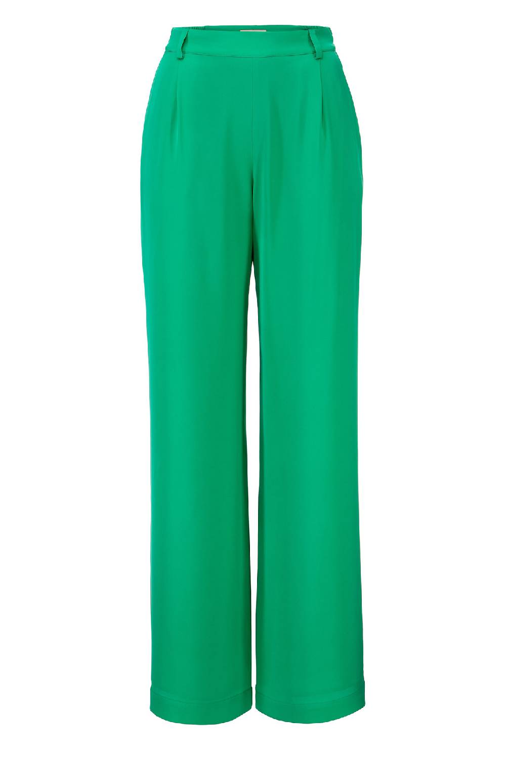 IVI GmbH SOLID SILK Seidenhose mit weitem Bein smaragd Jubiläumsangebot