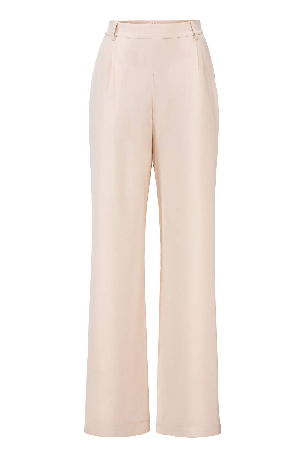 IVI GmbH SOLID SILK Seidenhose mit weitem Bein light sand Lagerräumung